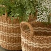 Plum & Post Seagrass & Jute Round Baskets With Handles, Set Of 3 - 4 of 4
