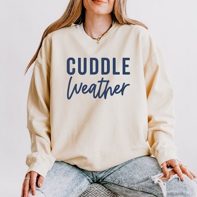 Simply Sage Market Women's Lightweight Garment Dyed Graphic Sweatshirt Cuddle Weather