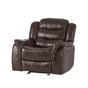 Dexmalle Classic Glider Recliner Chaise Lounges,Dark Brown - 1 of 4