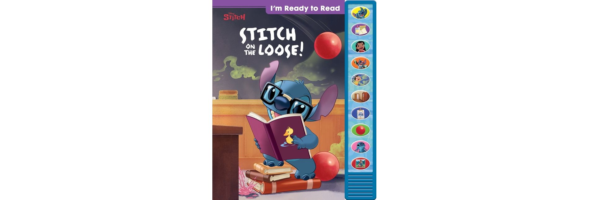 Stitch: I'm Ready to Read Stitch on the Loose! Sound Book - by  Pi Kids (Mixed Media Product)