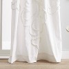95"x50" Peri Home 2pk Gates Tufted Chenille 95" Curtain Panel White - 3 of 4