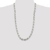 Black Bow Jewelry Men's 10.25mm Sterling Silver Solid Diamond Cut Rope Chain Necklace - 3 of 4