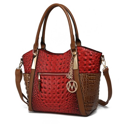 MKF Collection Janise Women's Croc Embossed Tote Bag by Mia K