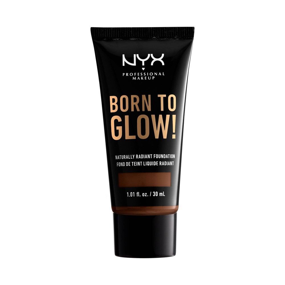 Photos - Other Cosmetics NYX Professional Makeup Born To Glow Radiant Foundation - 22.7 Deep Walnut 