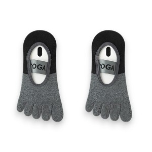 Anna-Kaci 3 Pairs Women's Cotton Sports Five Toe Anti Slip Fitness Yoga Socks with Elastic Strap - 1 of 3