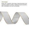 Unique Bargains Double Face Wide Satin Ribbon with Gold Edges for Wedding Bouquet - 3 of 4