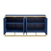 NicBex  Modern Sideboard,Kitchen Storage Cabinets with Different Pattern Design for Kitchen and Dining Room,Black/Blue - 4 of 4