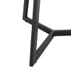 Olivia & May Teak Wood Accent Table: No Assembly, Indoor Use, Round Shape, 21.5" Height - 2 of 4