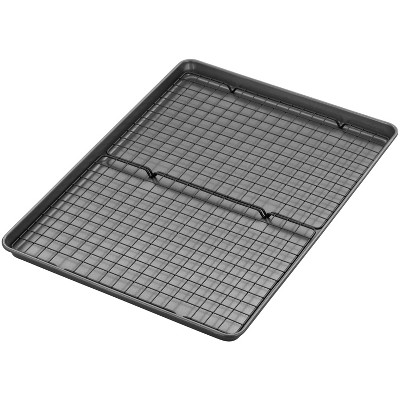 Wilton 3pc Steel Mega Cookie Sheet and Cooling Racks Set