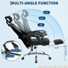 Ergonomic Office Chair with Adjustable Headrest, Lumbar Support & Retractable Footrest - Home Executive Desk Chair - 4 of 4