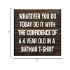 Slickblue Inspirational Wood Wall Sign 7x7 – Funny Motivational Quote for Office, Bedroom or Entryway, Color Options - 3 of 3