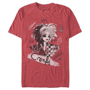 Men's Cruella Fashion Sketch T-Shirt - 1 of 4