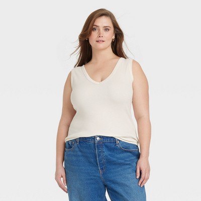 Women's Ribbed Fitted Tank Top - Universal Thread™