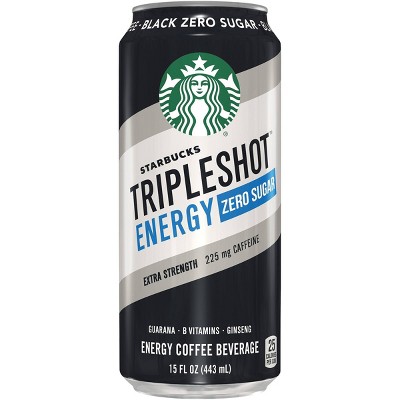 Starbucks Triple Shot Black Zero Sugar - 15 fl oz Can