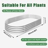 VisioGear Raised Garden Bed Kit, Planter Raised Garden Beds for Outdoor for Vegetables, Flowers&Herbs, Silver, 96"*48"*12" - 3 of 4
