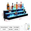 Acrylic Wall-Mounted Multifunctional Cabinet with Display and Storage Shelves, Suitable for Home and Commercial Bars, Gatherings, and Parties - 2 of 3