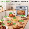 NutriChef 26L Electric Air Fryer Oven with Rotisserie & 10 Preset Programs (NCAFS26A) - Stainless Steel - 2 of 4