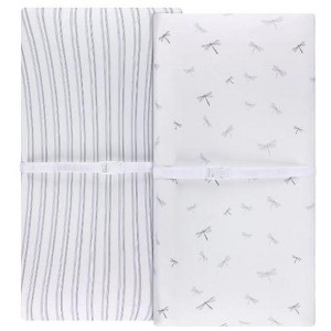 Ely's & Co. Baby Changing Pad Cover - Cradle Sheet 100% Combed Jersey Cotton for Baby Boy 2 Pack - 1 of 4
