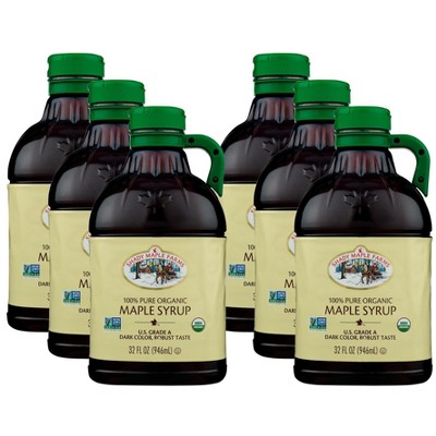 Coombs Family Farms Organic Grade A Dark Maple Syrup - Case Of 6/32 Oz ...