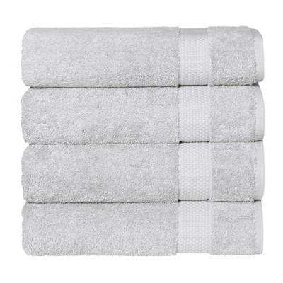 Linum Home Textiles 100% AEGEAN Long Staple Turkish Cotton STARLIGHT Terry Bath Towels (Set of 4)