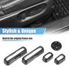 Unique Bargains Seat Adjust Button Frame Cover Trim Seat Adjust Handle Switch for Honda Civic 11th 2022 Black Carbon Fiber 5pcs - 3 of 3