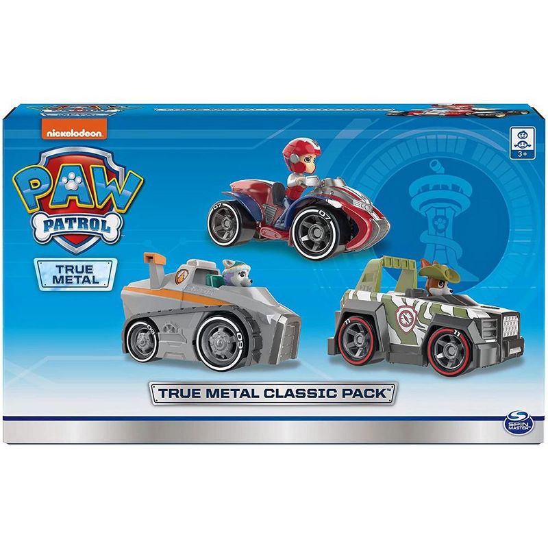 Paw Patrol, True Metal Classic Pack of 3 Collectible Die-Cast Vehicles, 1:55 Scale, 2 of 4