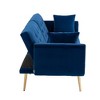 CAVINAS Loveseat Sofa with Metal Feet, Modern Convertible Sofa, Vintage Accent Sofa, Upholstered Sofa Couch for Living Room - 2 of 4