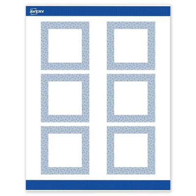 Avery Square Labels, Polka Dots Design, 3" x 3", 60ct
