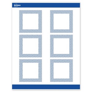Avery Square Labels, Polka Dots Design, 3" x 3", 60ct - 1 of 4