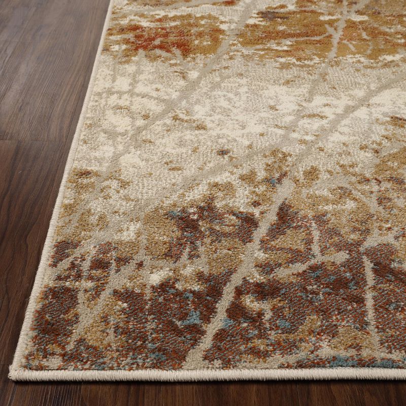 Modern Abstract Distressed Cracks Indoor Runner or Area Rug by Blue Nile Mills, 3 of 7