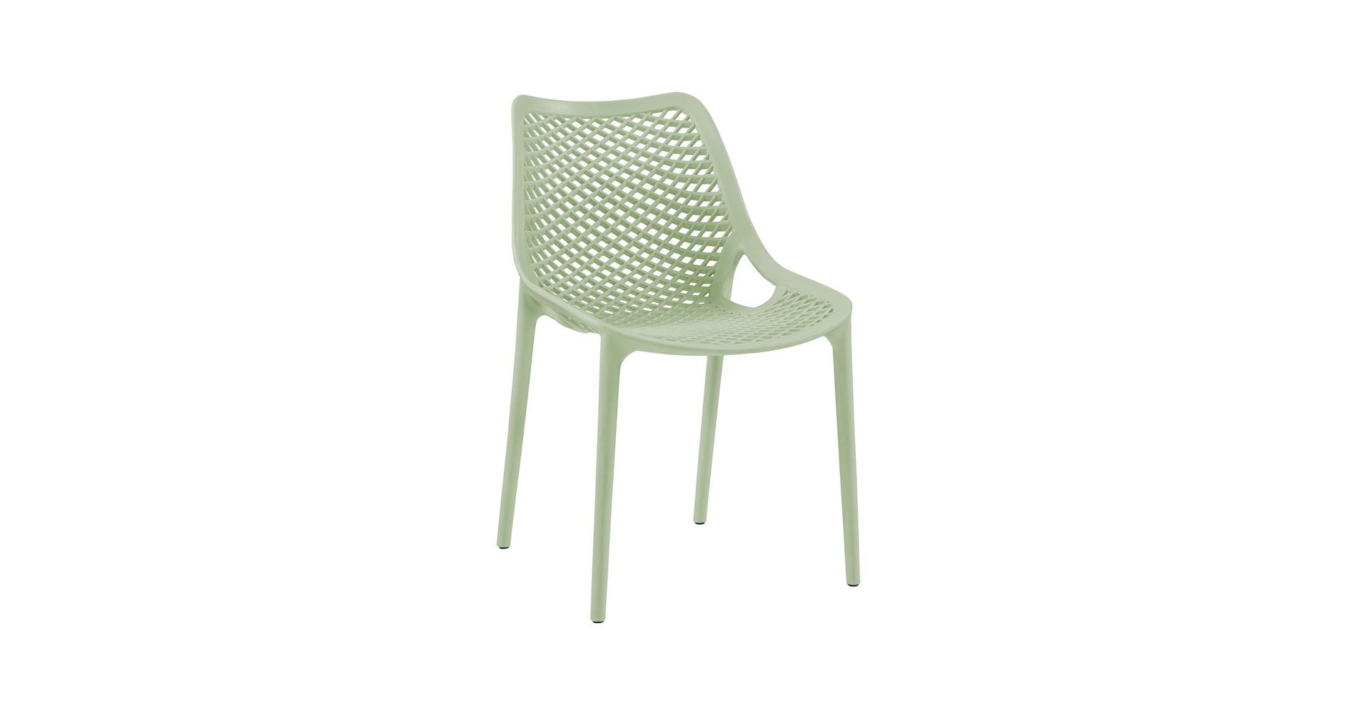 Meridian Furniture,Mykonos Mint Outdoor Patio Dining Chair, Set of 4