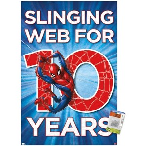 Trends International Marvel Spider-Man - Happy 10th Birthday Unframed Wall Poster Prints - 1 of 4