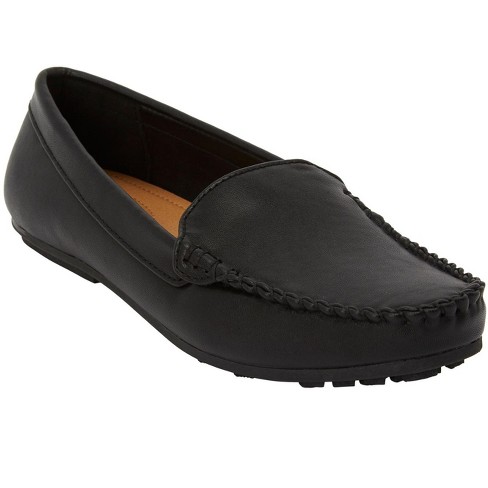 Comfortview Women's Wide Width The Milena Slip On Flat - 7 1/2 Ww ...