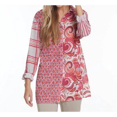Women's Multi Print Crinkle Blouse - Multiples