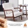 Airsurfer Mid-Century Modern Accent Chair ¨C Upholstered Armchair with Pillow & Solid Wood Frame - 3 of 4