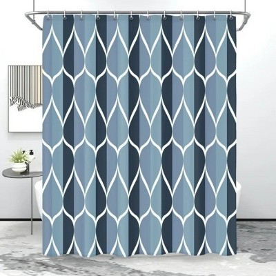 LunaLulinlk Geometric Shower Curtain with Hooks
