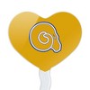 Albany State University Secondary Logo Heart Love Cupcake Picks Toppers Decoration Set of 6 - 2 of 4