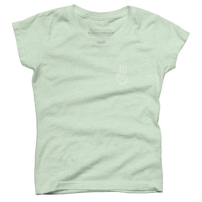 Girl's Design By Humans peace By desiredesign T-Shirt