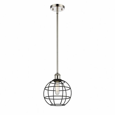 Lake Placid - 1 Light Stem Hung Pendant In Industrial Style-10.25 Inches Tall and 8 Inches Wide