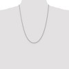 Black Bow Jewelry 2.75mm, 14k White Gold, Handmade Solid Rope Chain Necklace - 2 of 4