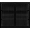 24"W Metal & Glass Wall Cabinet - 3-Tier Adjustable Shelves, Waterproof Storage for Bathroom/Kitchen (Tempered Glass Doors) - 4 of 4