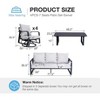 SUGOLD 6-Piece Aluminum Patio Conversation Set with 4 Swivel Chairs Coffee Table and Gray Cushions,Outdoor Furniture for Deck, Porch & Backyard - 2 of 4