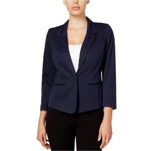 Kensie Womens Herringbone One Button Blazer Jacket - 1 of 1