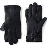 Lands' End Lands' End Men's Cashmere Lined EZ Touch Leather Glove