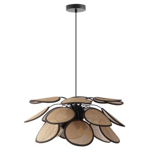Luana 3 Light 20.5" Pendant - PND4203 - Brown/Natural - Safavieh - 1 of 4