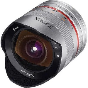 Rokinon 8mm f/2.8 UMC Fisheye II Lens for Fujifilm X Mount (Silver) - 1 of 4