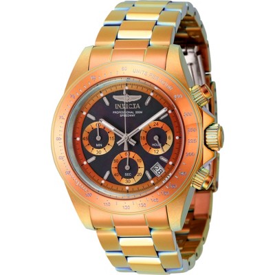 Invicta 45850 Men's Speedway Black Dial Fire Amber Bracelet Watch