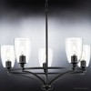 Urban Ambiance Luxury Transitional Chandelier 12.5''H x 25.25''W,  Midnight Black Finish,  Coronado Collection, UHP4273 - 4 of 4