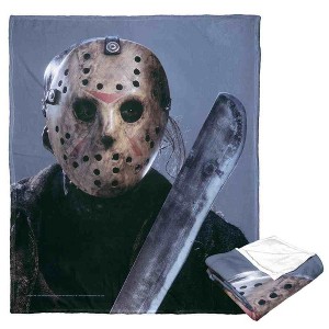 Warner Bros. Friday the 13th Jason Voorhees Silk Touch Throw Blanket 50x60 Inches - 1 of 4