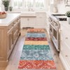 Boho Machine Washable Rug for Living Room Modern Non-Slip Rug for Bedroom Traditional Low Pile Indoor Mat for Dining Room - 2 of 4